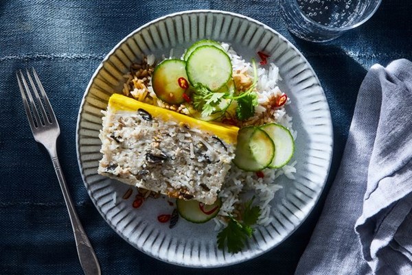Vietnamese egg meatloaf (Cha trung)