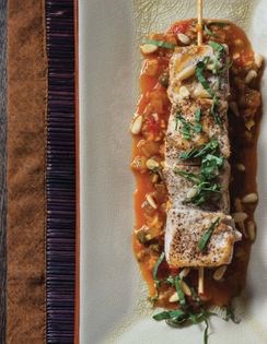 Vietnamese grilled shrimp cake on sugarcane