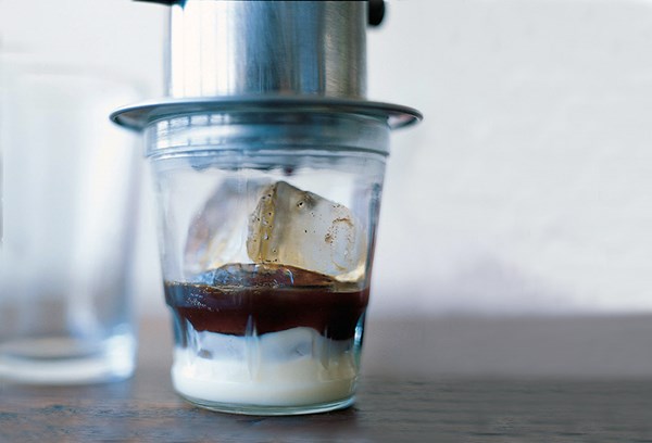 Vietnamese iced coffee (Ca phe sua da)