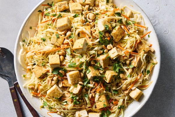 Vietnamese-inspired cabbage salad with tofu