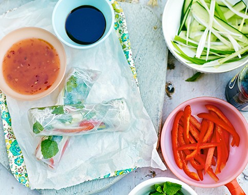 Vietnamese-ish spring rolls