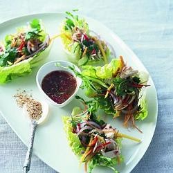 Vietnamese lettuce parcels