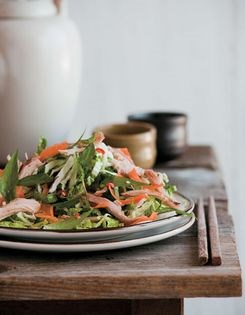 Vietnamese napa cabbage chicken salad