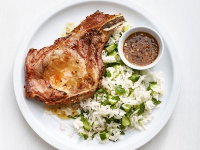 Vietnamese pork chops with ginger rice
