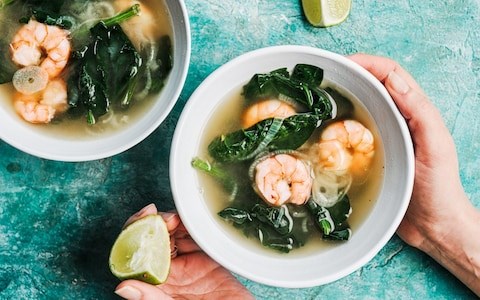 Vietnamese prawn soup