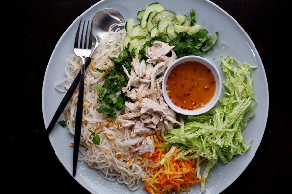 Vietnamese rice noodle salad