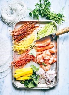 Vietnamese rice paper rolls