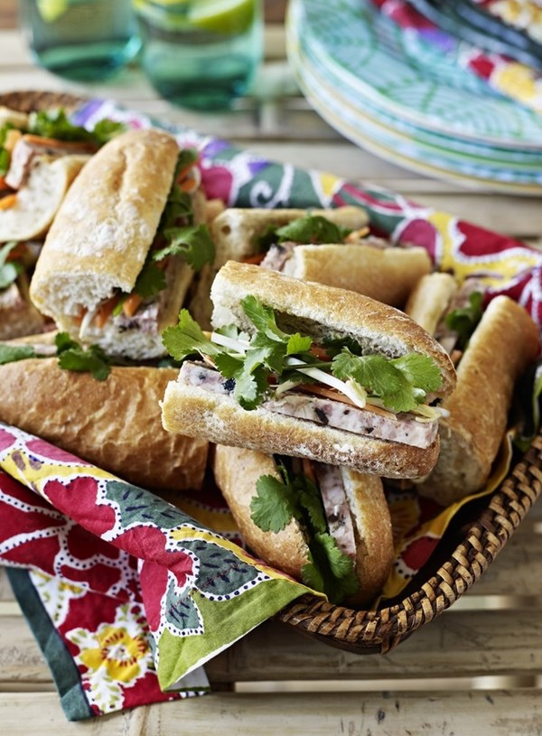 Vietnamese sandwiches (Banh mi rolls)