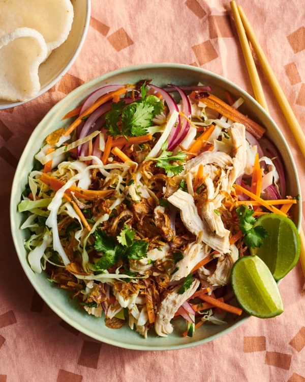 Vietnamese shredded chicken and cabbage salad (Gỏi gà)