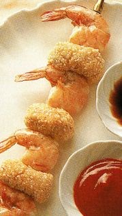 Vietnamese shrimp kebabs