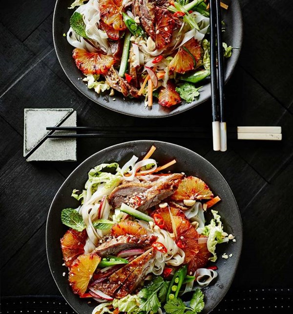 Vietnamese-style crispy duck salad