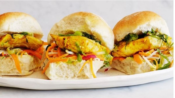 Vietnamese-style kahawai sliders