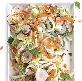 Vietnamese-style rice noodle salad