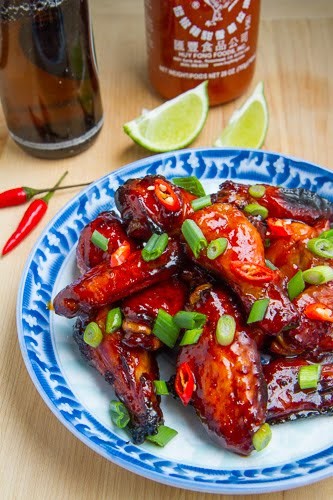 Vietnamese style spicy caramel chicken wings