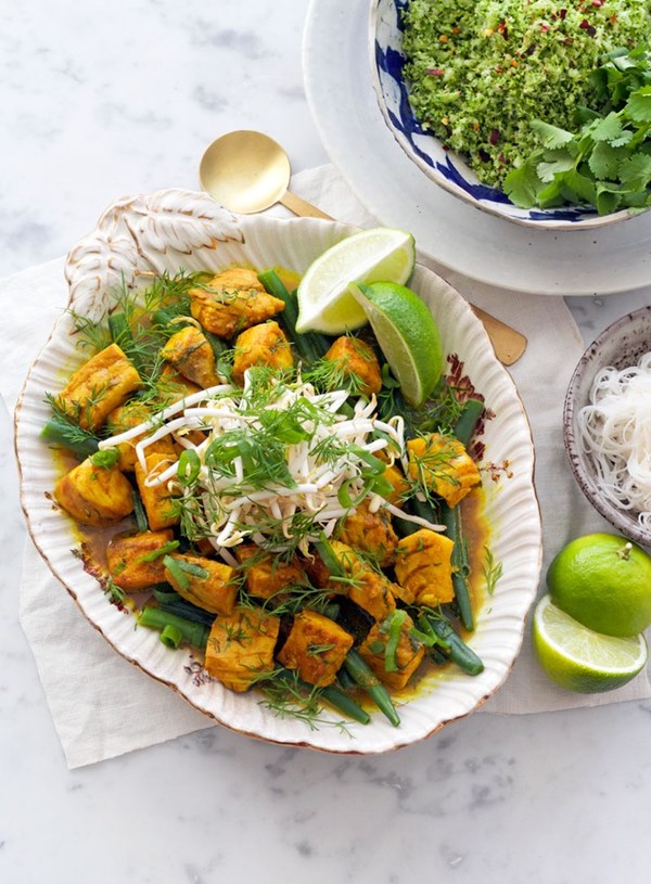 Vietnamese turmeric and dill fish curry