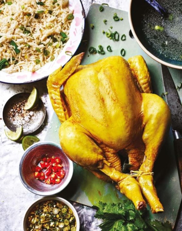 Vietnamese whole boiled chicken