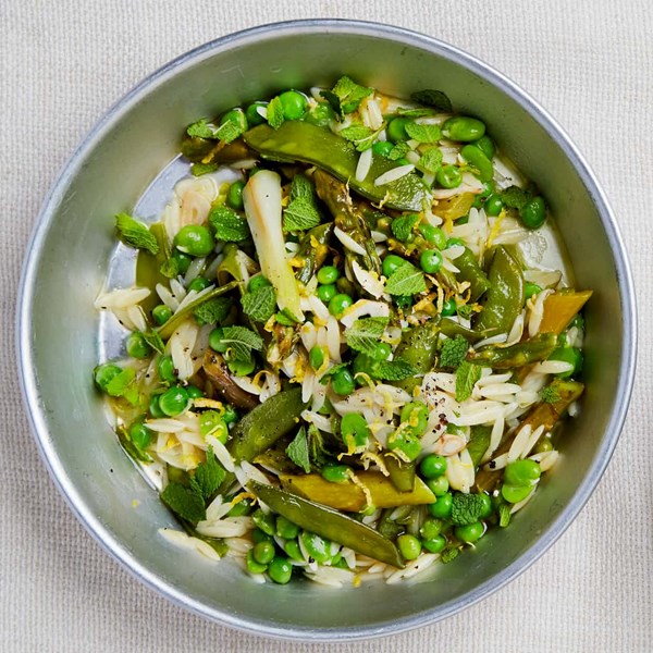 Vignole with orzo and lime