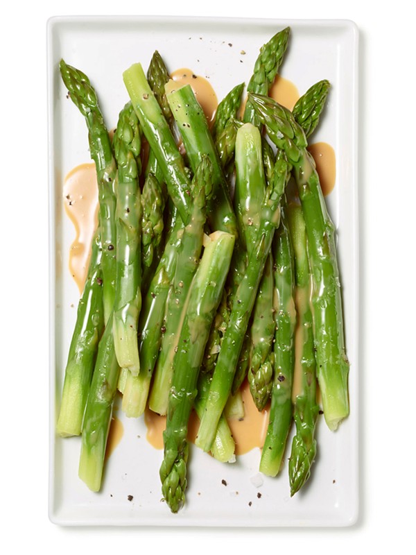 Vince's steamed asparagus