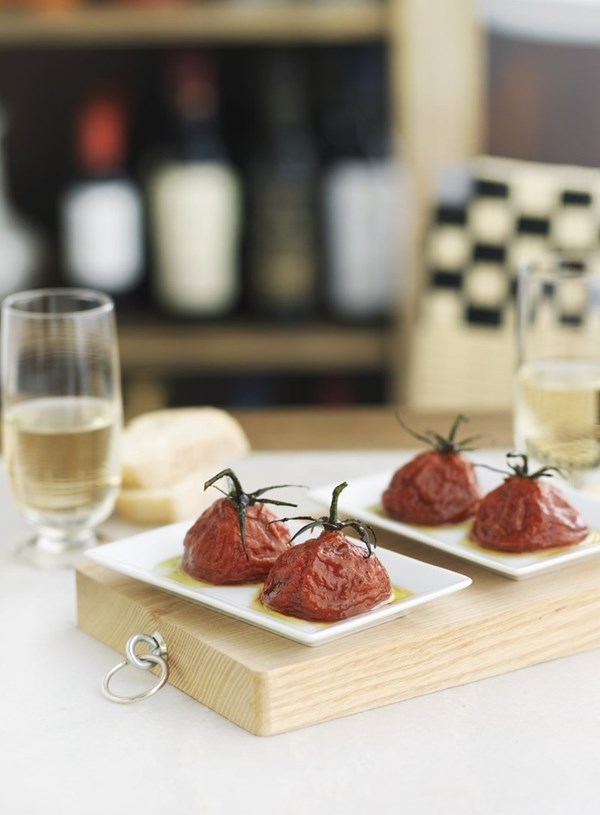 Vine tomatoes roasted with sherry