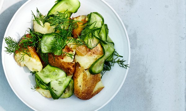 Vinegar-cucumber salad