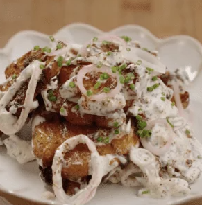Viral crispy potato salad