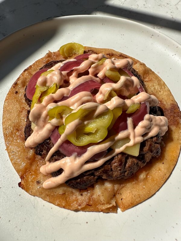 Viral Smash Burger tacos