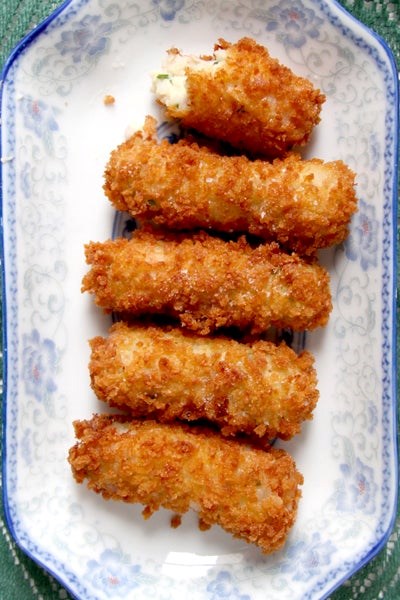 Virginia ham and white cheddar croquettes