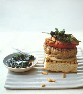 Vitello tonnato burger with tuna and caper sauce