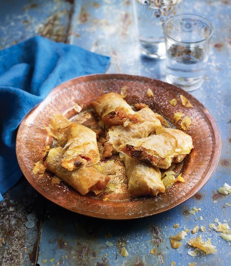 Vivek Singh's carrot halwa spring rolls