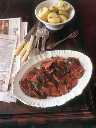 Vodka-marinated steak