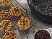 Waffled oatmeal chocolate chip cookies