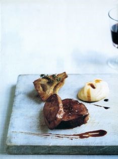 Wagyu beef with smoked pommes purée and roasted artichokes