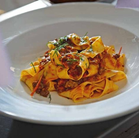 Wagyu Bolognese with hand-cut fettuccine
