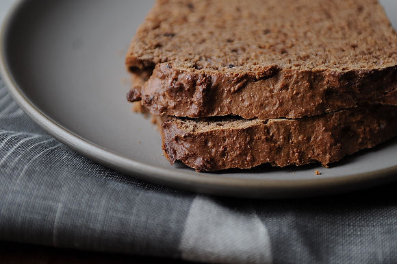 Wake-up cocoa quick bread