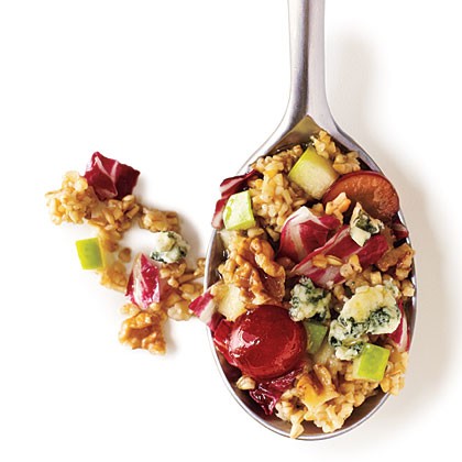 Waldorf salad with steel-cut oats