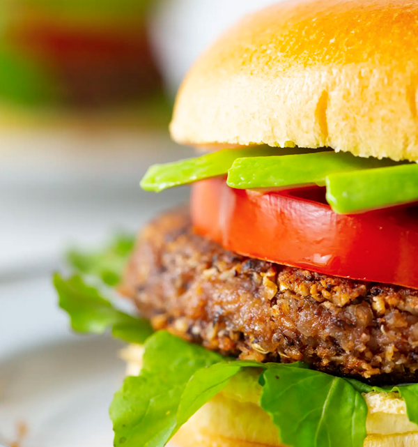 Walnut & black bean veggie burgers