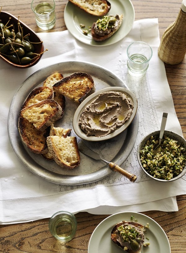 Walnut and caper salsa