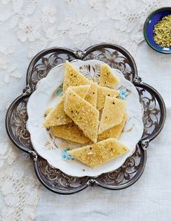 Walnut and cardamom ladoo
