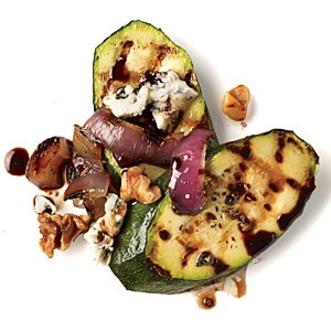 Walnut and gorgonzola zucchini