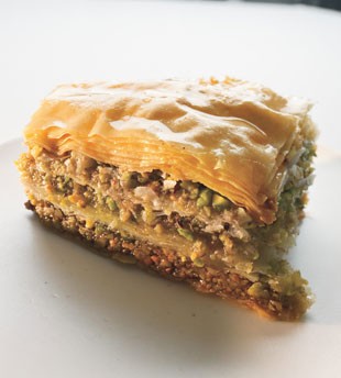 Walnut and pistachio baklava