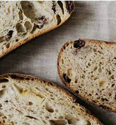 Walnut and raisin rye loaf