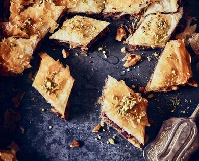 Walnut baklava