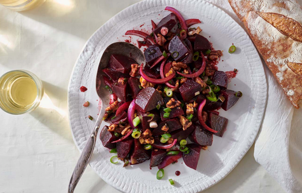 Walnut-beet salad