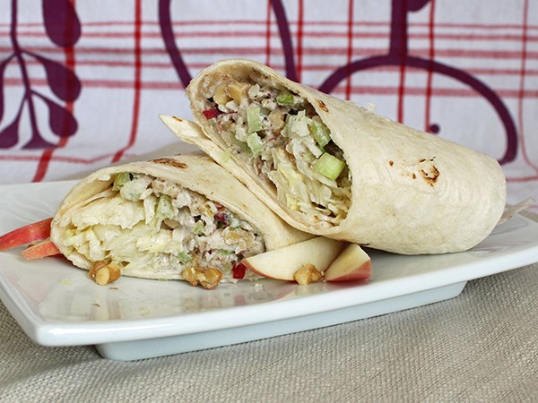 Walnut butter Waldorf wraps