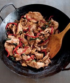 Walnut chicken with basil
