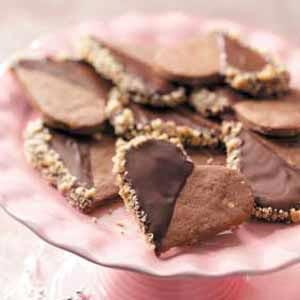 Walnut chocolate hearts