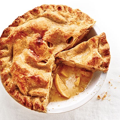 Walnut-crusted apple pie