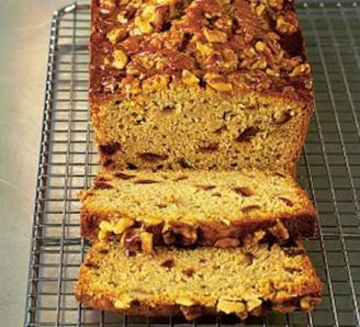 Walnut, date and honey cake