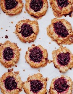 Walnut jam scones