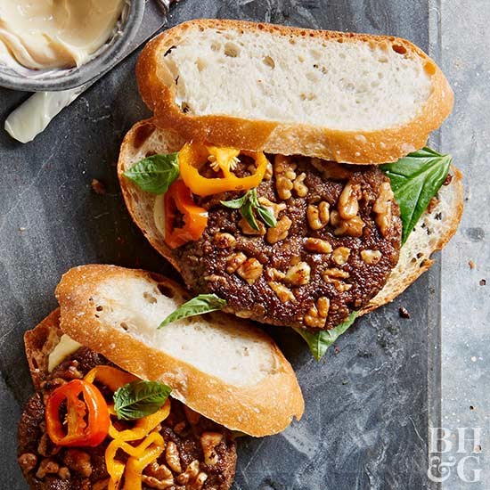 Walnut lentil patties